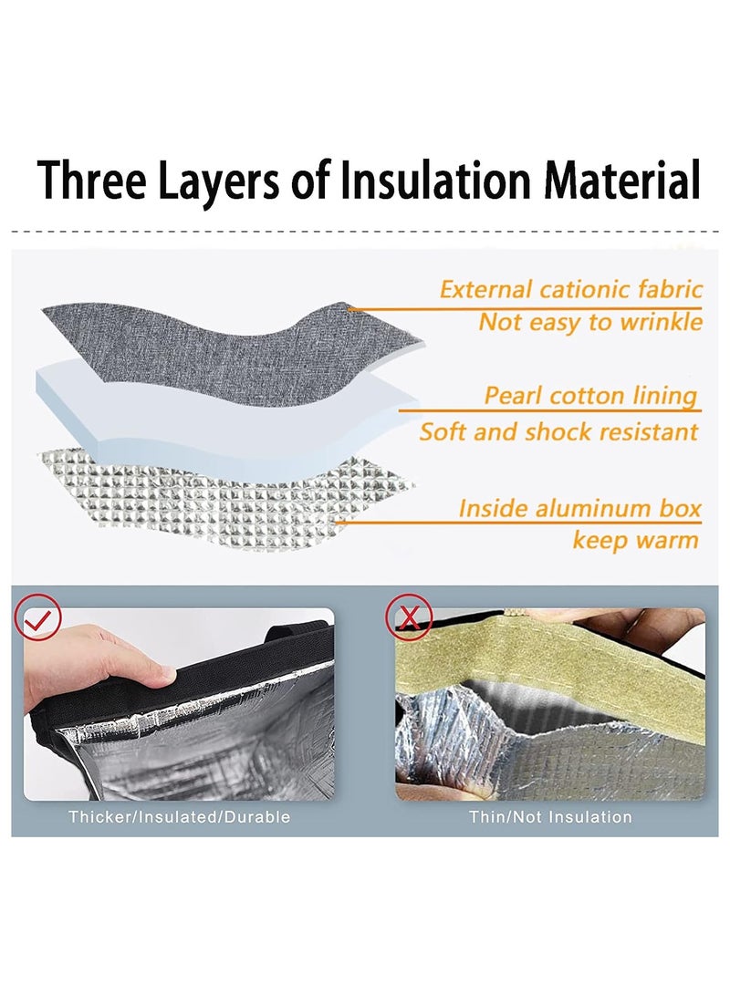 Lunch Bag for Women/Men,Waterproof Reusable Portable Lunch Tote,Lunch Box Bag,Thermal Cooler Bag Ideal for Work/Party/l/Travel/Picnic - Image 3