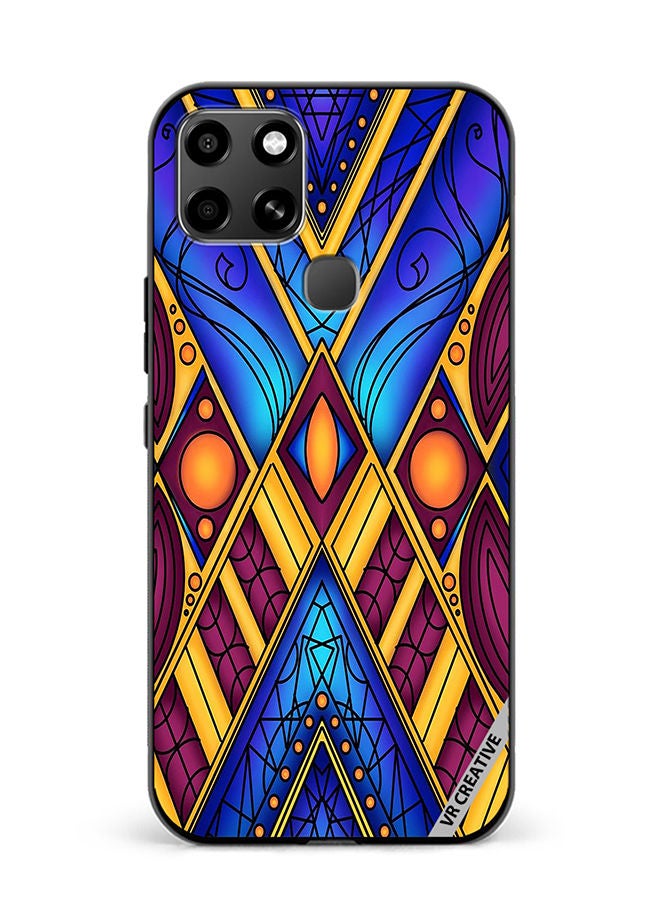 VR CREATIVE Protective Case Cover For Infinix Smart 6 Abstract Design Multicolour - Image 1