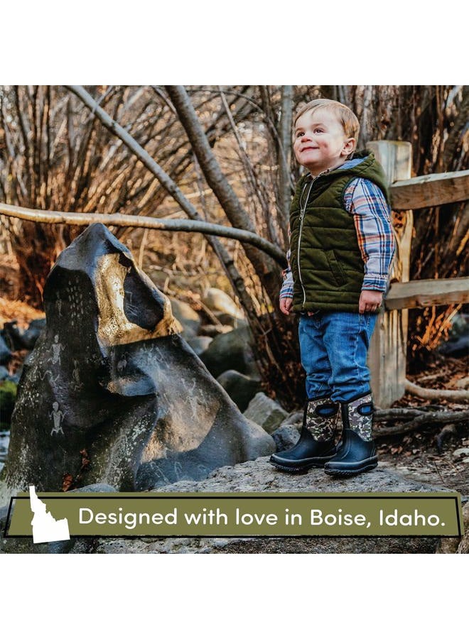 LONECONE Lone Cone Insulating All Weather MudBoots for Toddlers and Kids - Warm Neoprene Boots for Snow, Rain, and Muck, Camo-saurus, 4 Toddler - Image 4