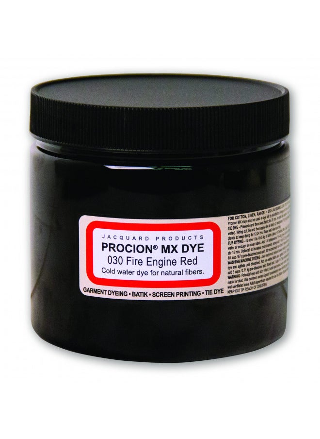 Jacquard Jacquard Procion Mx Dye - Undisputed King of Tie Dye Powder - Fire Engine Red - 8oz Net Wt - Cold Water Fiber Reactive Dye Made in USA  - Image 1