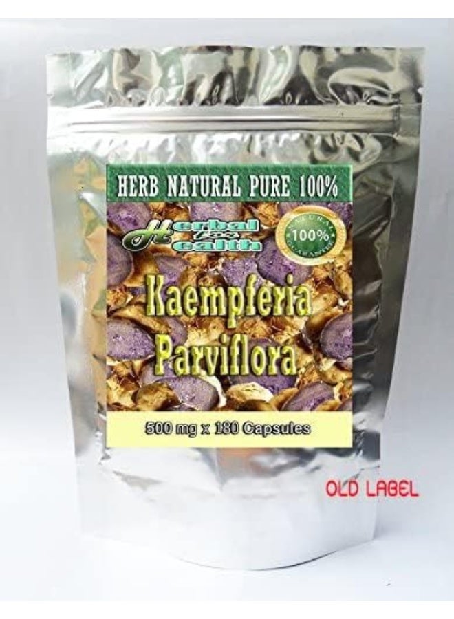 Generic Kaempferia Parviflora-Black Ginger-Black Galangal-Krachai Dum In Thai 500 Mg. 180 Caps.From Thailand  - Image 3