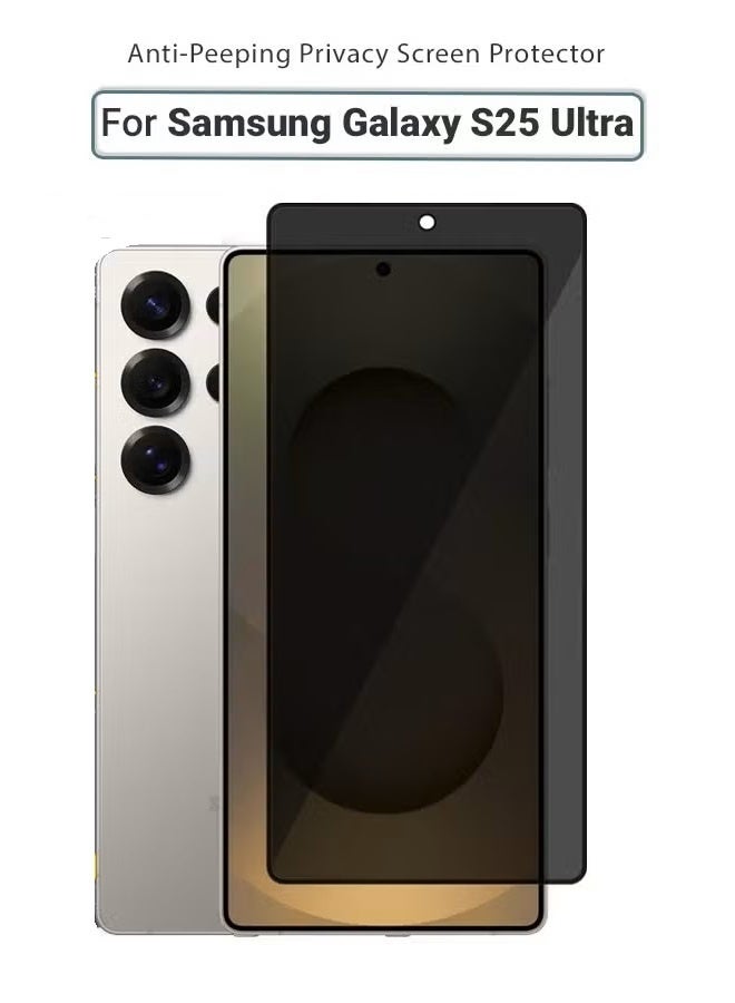 YoYoTech Samsung Galaxy S25 Ultra Privacy Anti-Spy Tempered Glass 9H Hardness HD Clear Scratch Resistant Screen Protector Film For Samsung Galaxy S25 Ultra 5G 2025. - Image 1