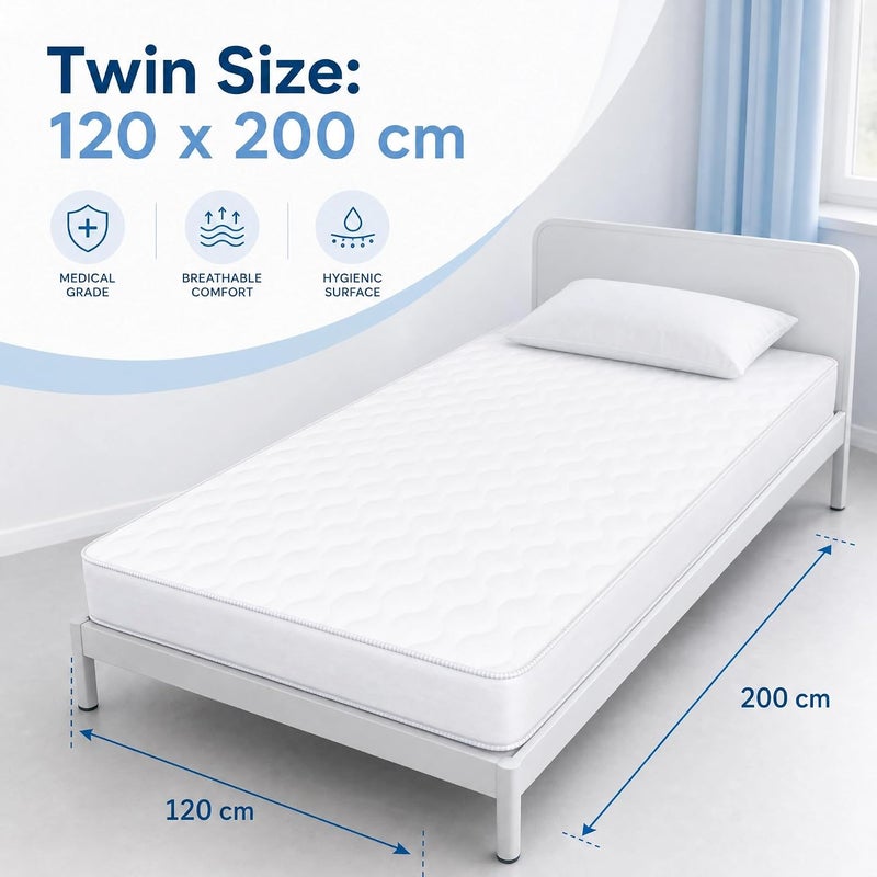 Medical Orthopedic Mattress for Back Pain Relief & Spinal Support - High-Density Foam Bed (Twin 120x200cm) - Image 2