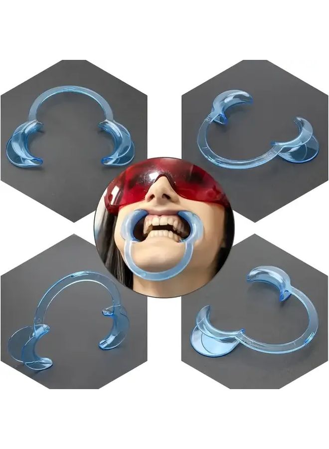 10 Blue C Shaped Mouth Openers for Cleaning Wedding Party Props - Image 4
