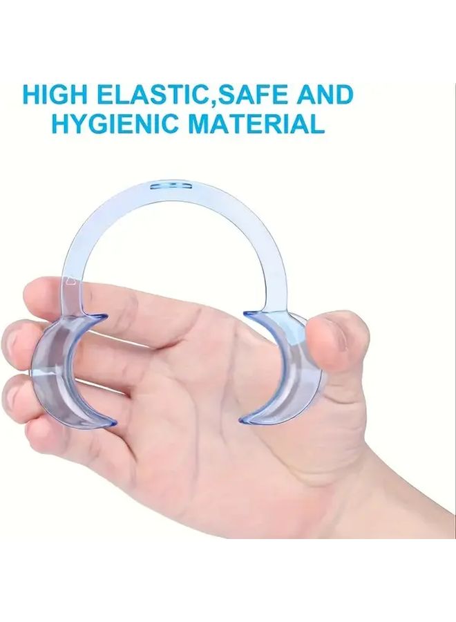 10 Blue C Shaped Mouth Openers for Cleaning Wedding Party Props - Image 2