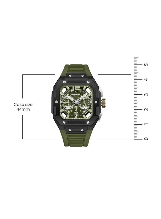 Tornado  Men's FKM strap Multi Function Watch T26101-BFHH - 44mm mm for Men | Best Price UAE