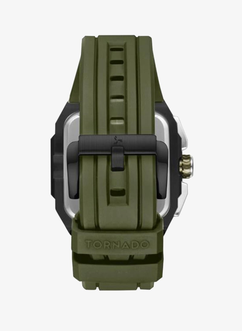 TORNADO Men's FKM strap Multi Function Watch T26101-BFHH - 44mm mm - Image 4