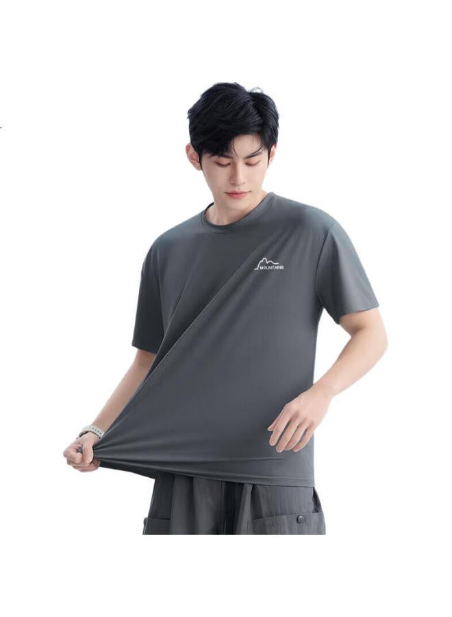 Baleno Men'S Short Sleeve T-Shirt Summer Youth Sports Breathable Ice Silk Mesh Quick-Drying Men'S Top Half Sleeve Clothing Summer Wear - Image 3