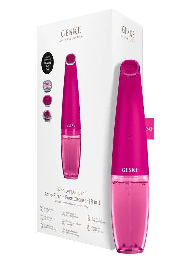 GESKE SmartAppGuided™ Aqua-Stream Face Cleanser | 8 in 1 | Deep Pore Cleansing | Impurities Prevention | Blackhead Extraction | Reduce Red & Dry Skin | Use with Our Aqua-Stream Solution - Image 1