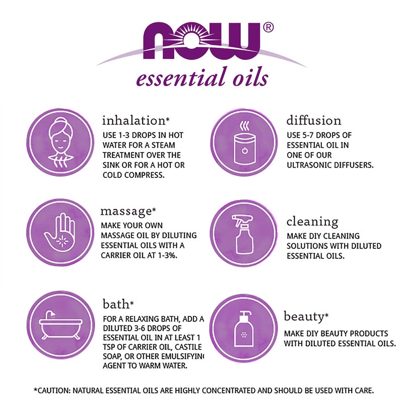 Now Foods زيوت NOW الأساسية، زيت الكافور، رائحة عطرية كافورية، 100% نقية ومختبرة للصفاء، نباتية، غطاء مقاوم للأطفال، 1 أونصة - Image 4
