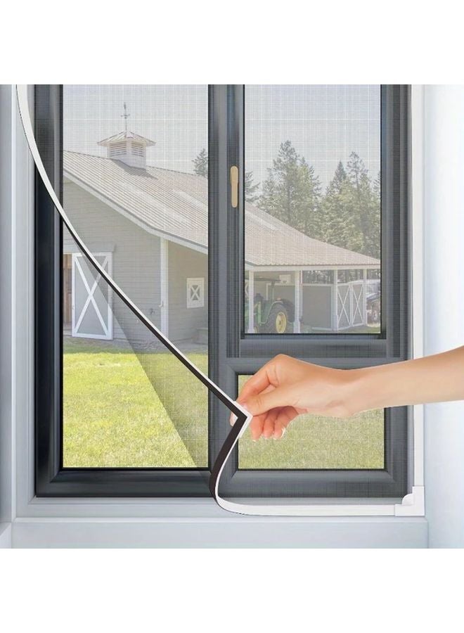 1pc No Drill Adhesive Window Screen Pet Insect Protection Breathable Fiberglass Indoor Outdoor - Image 2