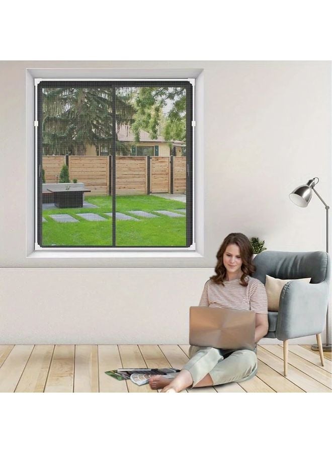 1pc No Drill Adhesive Window Screen Pet Insect Protection Breathable Fiberglass Indoor Outdoor - Image 3