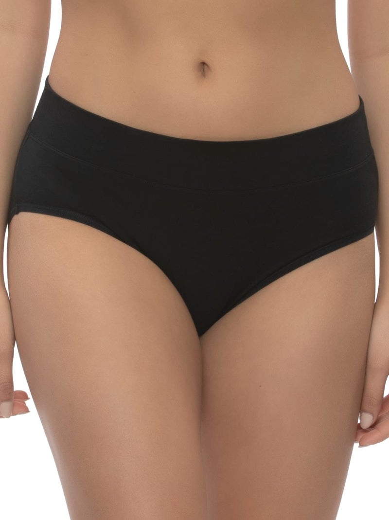 Felina Pima Cotton Hipster - Seamless Cotton Underwear for Women - Soft and Breathable Womens Underwear Black - Image 2