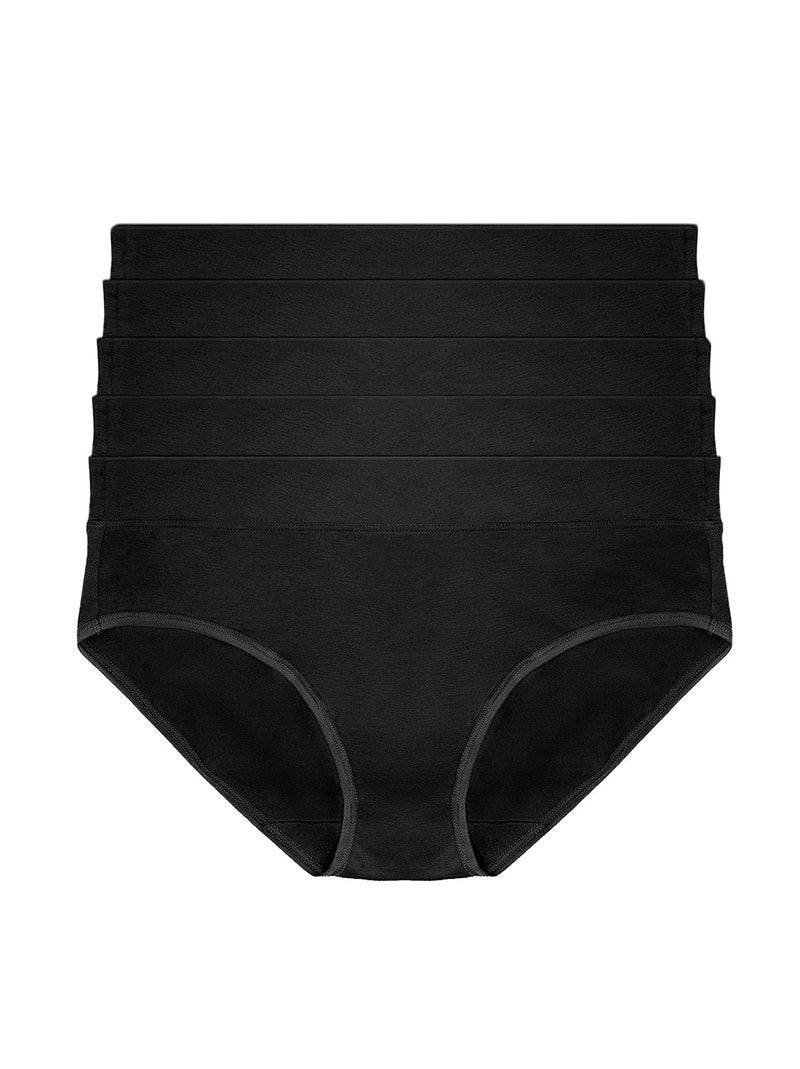 Felina Pima Cotton Hipster - Seamless Cotton Underwear for Women - Soft and Breathable Womens Underwear Black - Image 1