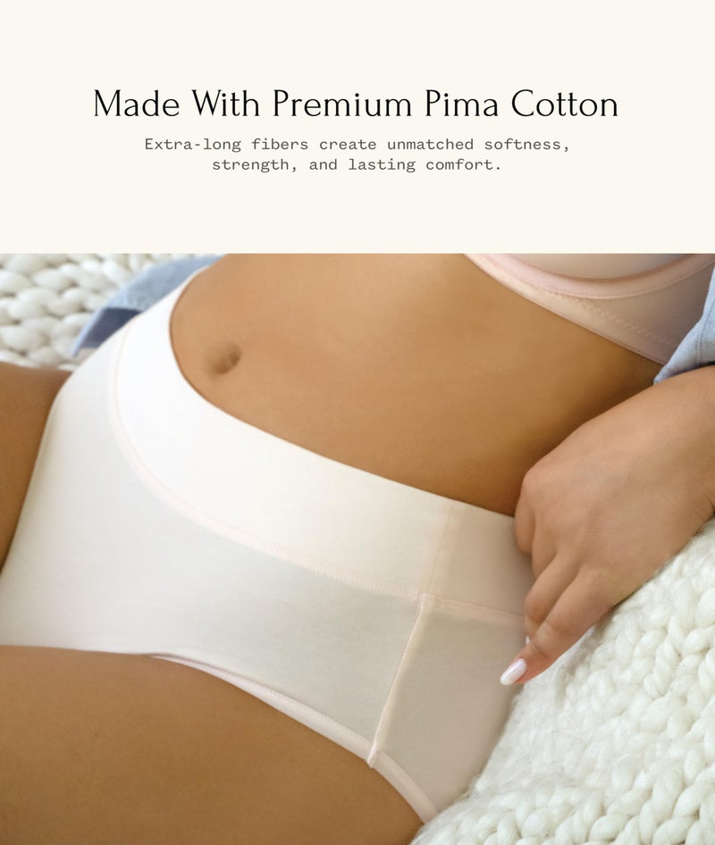 Felina Pima Cotton Hipster - Seamless Cotton Underwear for Women - Soft and Breathable Womens Underwear Black - Image 5