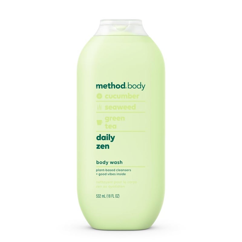 Method Body Wash, Daily Zen, Paraben and Phthalate Free, 18 oz (Pack of 1), Detoxifying - Image 1