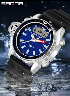 Sanda Fashion Sport Men Watches Electronic Analog Wristwatch Outdoor 50M Waterproof Wristwatches Men's Clock  - Image 2