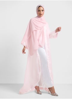 Khizana Embroidered Abaya With Sheila  - Image 1