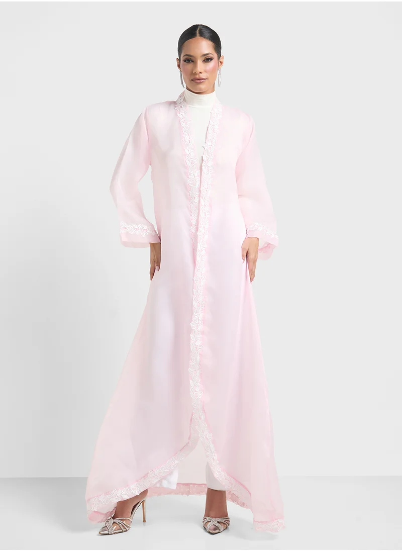 Khizana Embroidered Abaya With Sheila