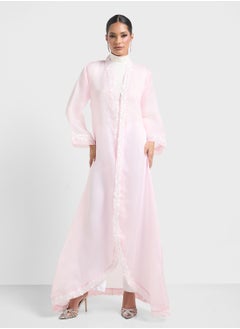 Khizana Embroidered Abaya With Sheila  - Image 3