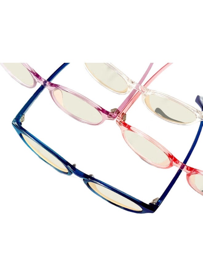 Quark Kids Anti-Blue Light Glasses Black Uv Protection Eye Strain Radiation Blocking Flat Lens 0504-C5 - Image 2