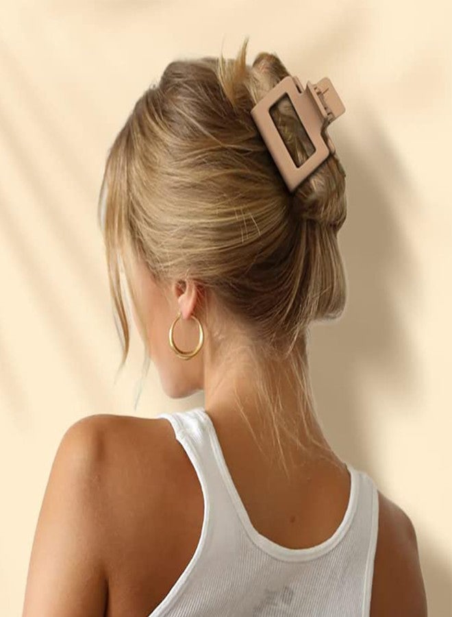 ANNACREATIONS 8 Pcs Korean Fashion Matte Hair Claw Clips Strong Hold Hair Clutcher for Thick & Thin Hair Accessories for Women & Girls - Image 4