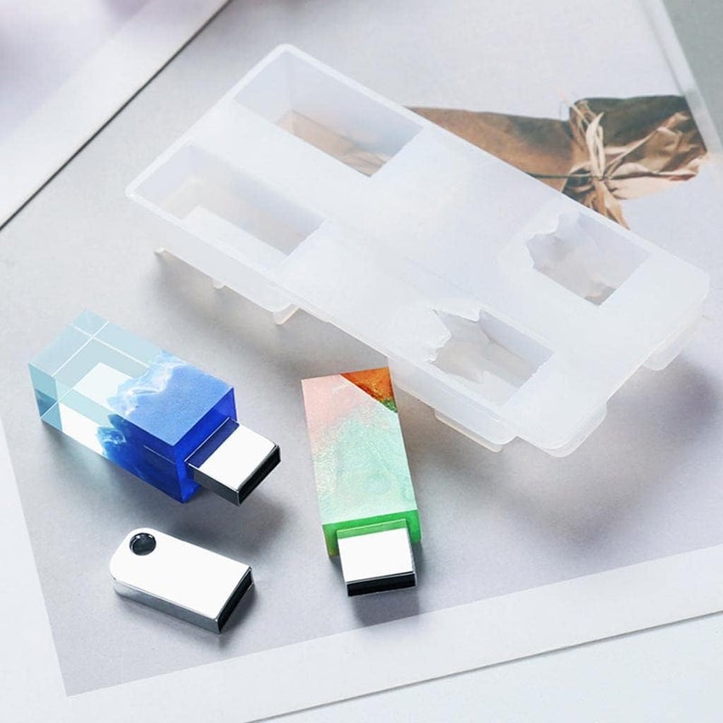 misppro Creative DIY Silicone Mold for USB Flash Disk Case - Resin Crafting Tools for Personalized USB Cover and Handmade Gifts - Image 4