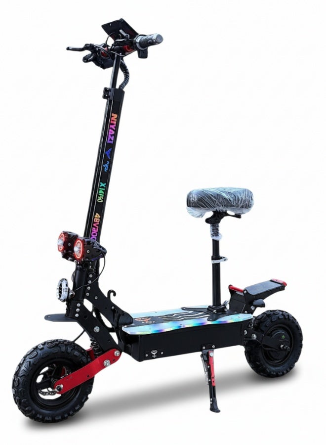 NIYAZI The Beast Crocodile Scooter 2026 – Electric Scooter for Adults with 48V Battery, 11-Inch Tubeless Tires, Dual Motor, and Digital Display - Image 1