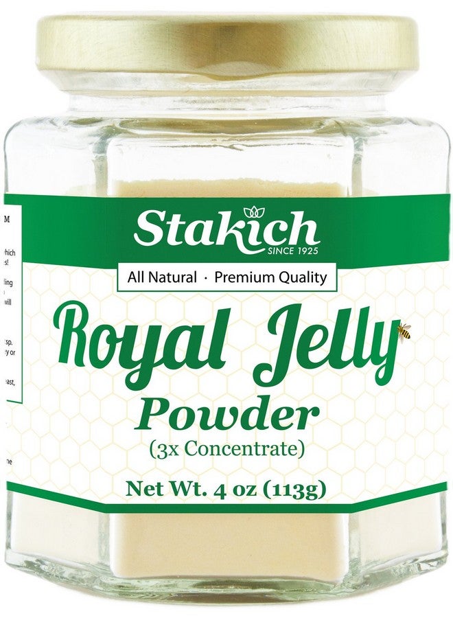Stakich Royal Jelly Powder - 4 Ounce - 3X Concentrate - Freeze Dried, Pure, Natural - Image 1
