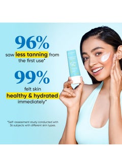 Dot & Key Dot & Key Blueberry Hydrate Barrier Repair Sunscreen SPF 50+, PA++++ | For Dry & Sensitive Skin | Non - Greasy Finish | No White Cast | UV & Blue Light Protection | Broad Spectrum| 80g  - Image 5