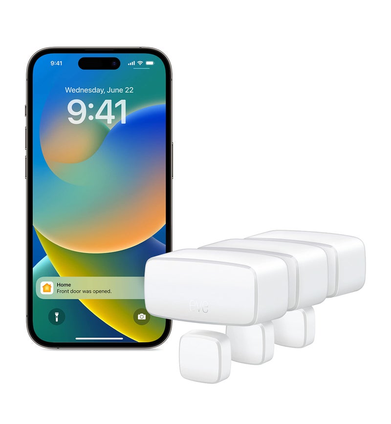 Eve Door & Window (Matter) 3 Pack – Smart Contact Sensor for Doors & Windows, Open/Closed State, Automatic Control of Accessories, Matter Over Thread, Apple Home, Alexa, Google Home, SmartThings - Image 3
