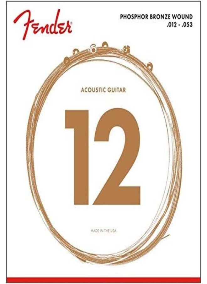 FENDER Strings Phosphor Bronze Wound .012 - .053 