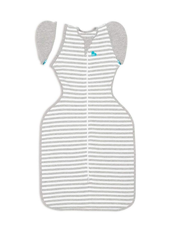 لاف تو دريم قماط Love to Dream Swaddle Up Transition Swaddle، أجنحة قابلة للفك حاصلة على براءة اختراع، تساعد الطفل بلطف على الانتقال من التقميط إلى الحرية من الذراعين عند إظهار علامات التدحرج، 1.0 TOG، 13-19 رطلاً، رمادي - Image 1