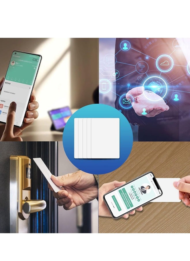 Generic - 10/20/50/100/200Pcs NFC Tags NFC Cards NTAG215 Blank Printable NFC Card ISO Size PVC Cards NFC Chip Compatible with iPhone TagMo and All NFC Enabled Device - Image 1