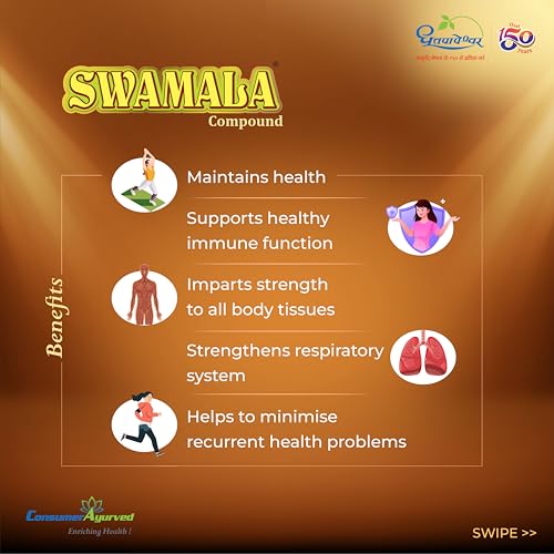 Dhootapapeshwar Swamala Compound Fortified With Pure Gold & Silver | Ayurvedic Supplement for Immune Support, Overall Health, Strengthens Respiratory System, Overcomes Debility | For All Seasons | 1Kg - Image 4