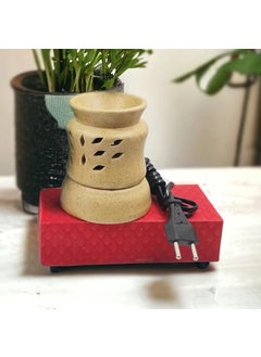 Oberlo Oberlo Cermic Electric Diffuser Pot with Aroma Oil RoseLemongrassLavendarAroma Oil Each 10 ml  - Image 3