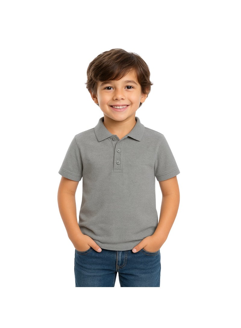 PRINTSHOP4ME Boys Kids Polo TShirt 230 GSM Pure Cotton Basic Colors - Image 1
