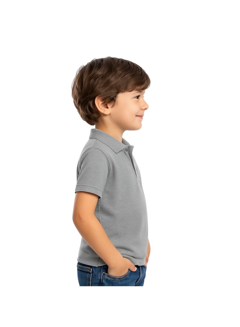 PRINTSHOP4ME Boys Kids Polo TShirt 230 GSM Pure Cotton Basic Colors - Image 4