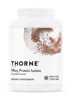 Thorne Whey Protein Isolate Chocolate Flavored 31.9 Oz (1.99 LB)  906 G Dietary Supplement  - Image 1