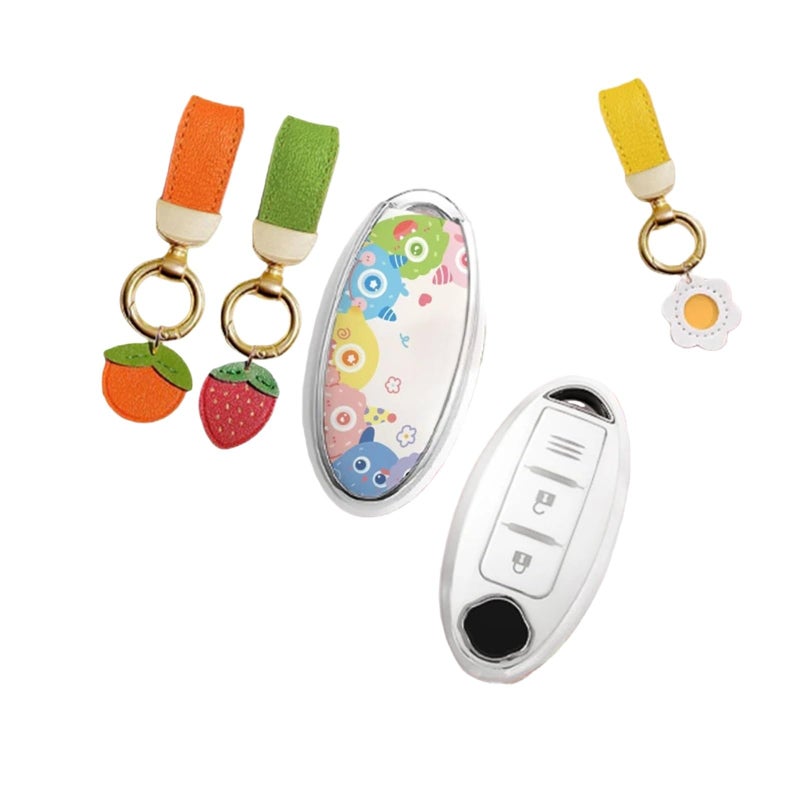 Green Replacement Remote Key Fob Cover Compatible For Nissan Qashqai Juke X Trail Kicks - Image 4