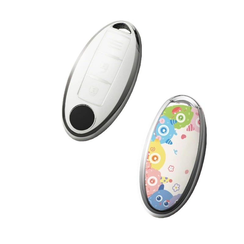 Green Replacement Remote Key Fob Cover Compatible For Nissan Qashqai Juke X Trail Kicks - Image 3