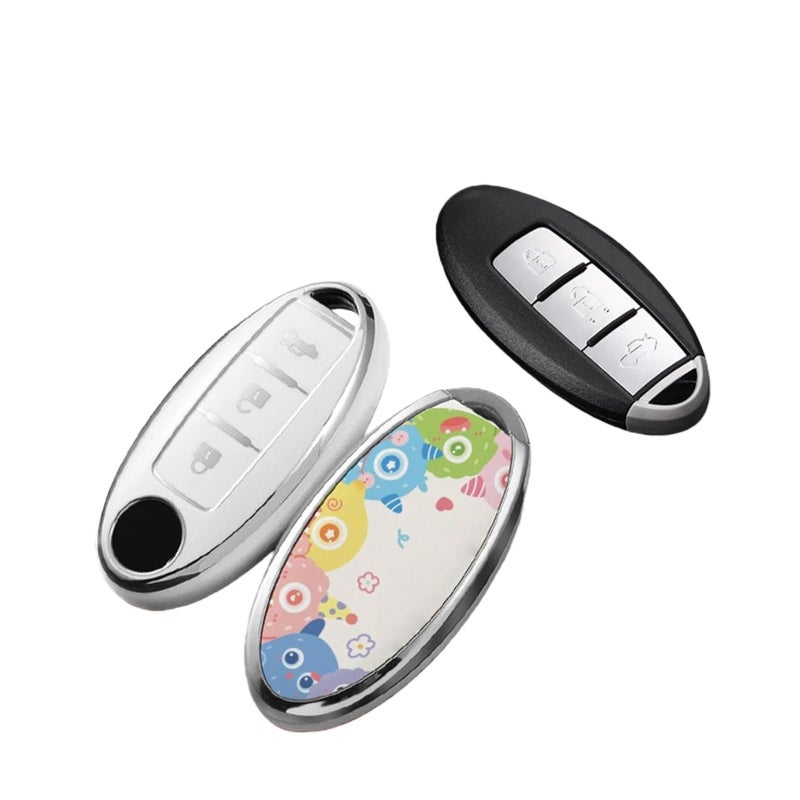 Green Replacement Remote Key Fob Cover Compatible For Nissan Qashqai Juke X Trail Kicks - Image 5