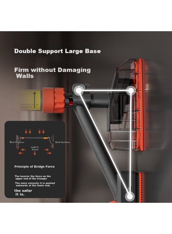 Keep بار سحب داخلي قابل للتعليق من Keep - بار واحد لفتحة الباب - دعم مقسم بقدميْن - متوسط وطويل - Image 1