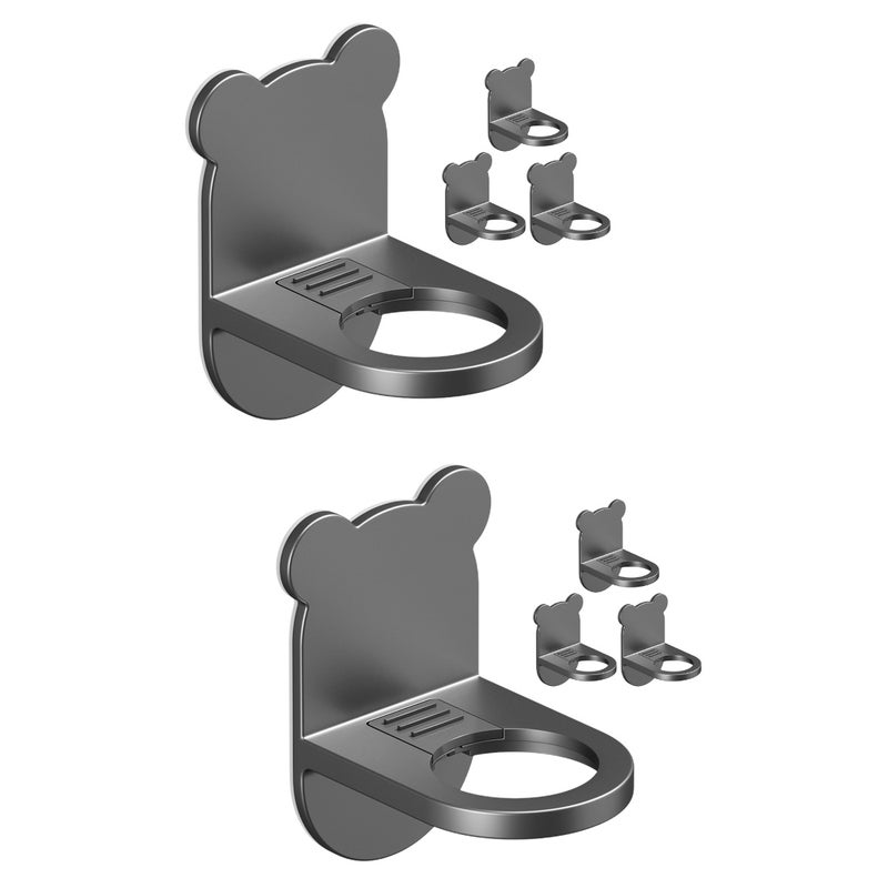 8 pcs Bathroom Wall Hanging Storage Racks Shower Gel Shampoo Storage Racks - Image 1