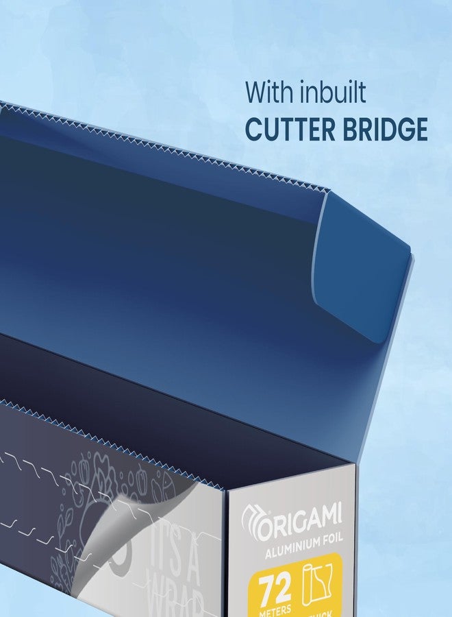Origami Silver Aluminium Foil 72m with 11 Micron for Thickness | Keeps Warm and Hygienic | Ideal for Storing, Wrapping, and Serving - 725g - Image 4