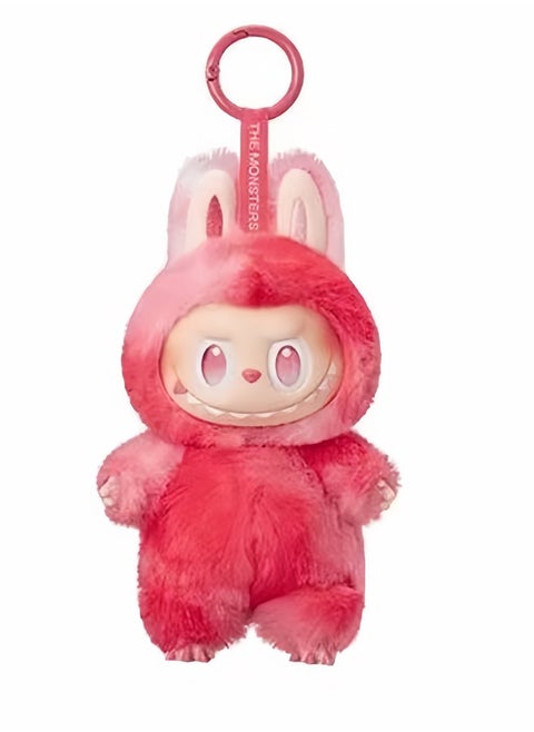 Doll Pendant Labubu 3rd Generation Macaron Vinyl Plush Doll 17cm, Red - Love