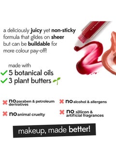Ruby's Organics Lip Gloss For Women, Malibu, 6.5 ML  - Image 3