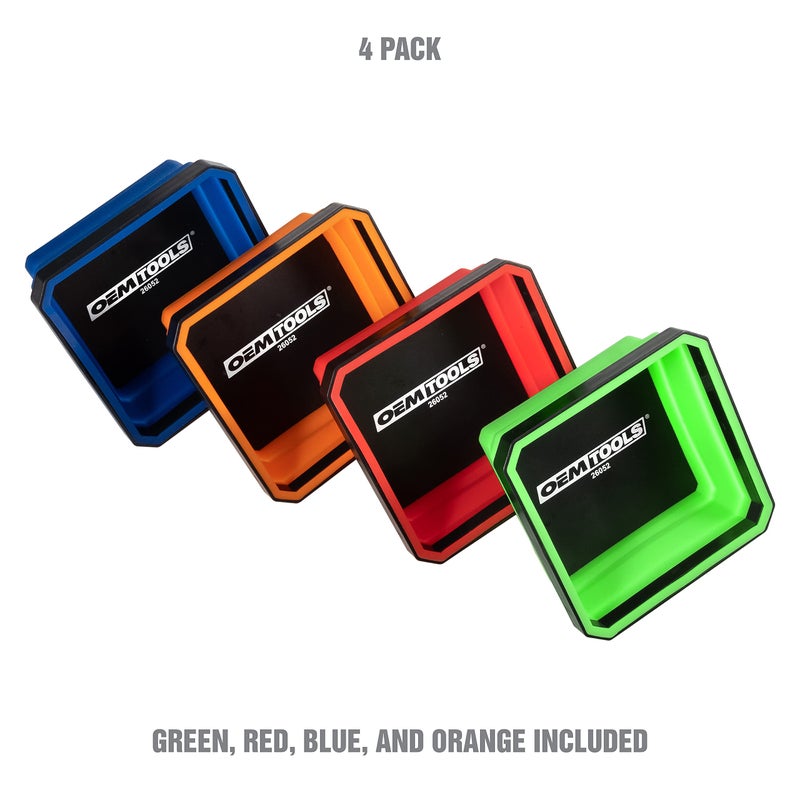 OEMTOOLS 26052 Magnetic Tray, Collapsible Magnetic Screw Holder, 4-Pack, Automotive Tool Storage - Image 3