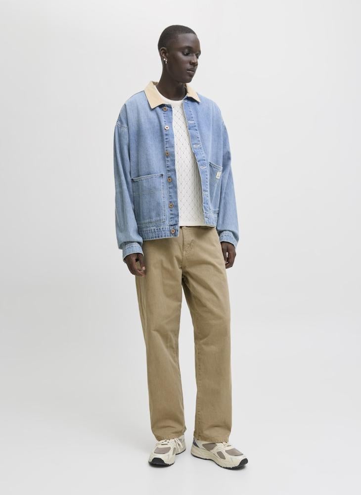 جاك اند جونز بنطلون واسع الساق بخمسة جيوب - Image 1