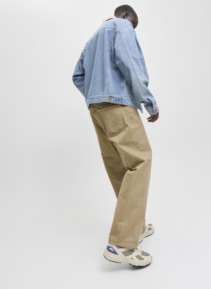 جاك اند جونز بنطلون واسع الساق بخمسة جيوب - Image 5